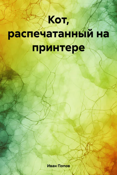 Кот распечатанный на принтере