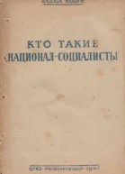 Кто такие националсоциалисты